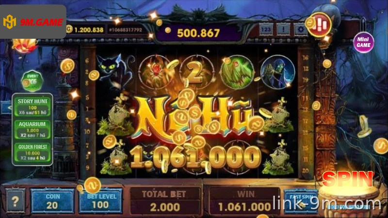 Kho Báu Wild, Scatter, Bonus thưởng lớn.